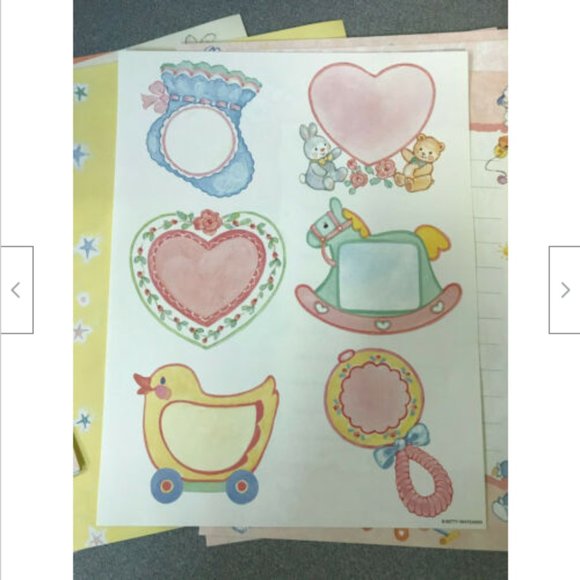 New Pink Baby Girl Scrapbook Pages Betty Whiteaker Infant Memory Journal Book - Picture 2 of 4